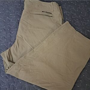 Columbia tan cropped pants size 12